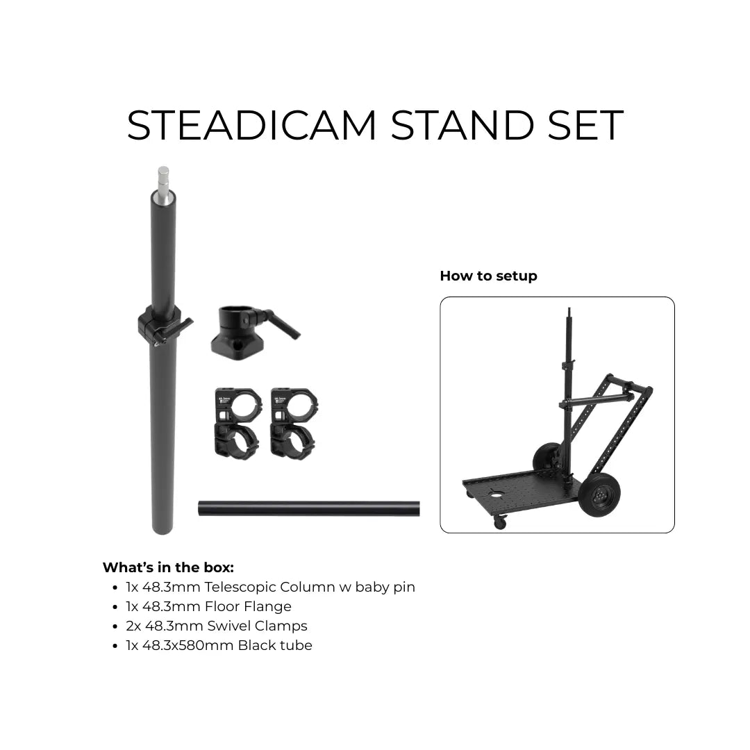 Steadicam Stand Set with 48.3mm telescopic column and 5/8" baby pin