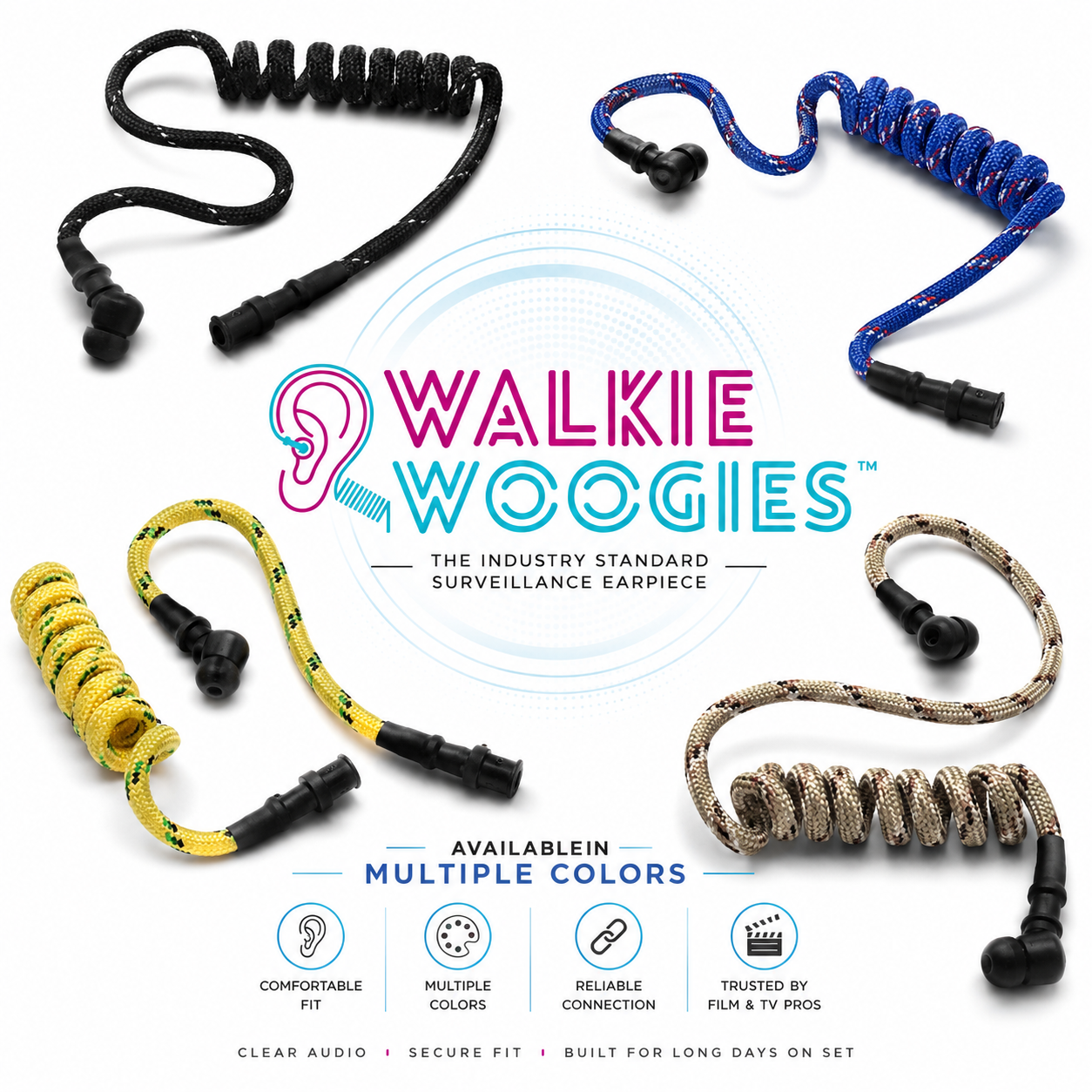 Walkie Woogies – Acoustical Surveillance Tube Earpiece (29 Colors)
