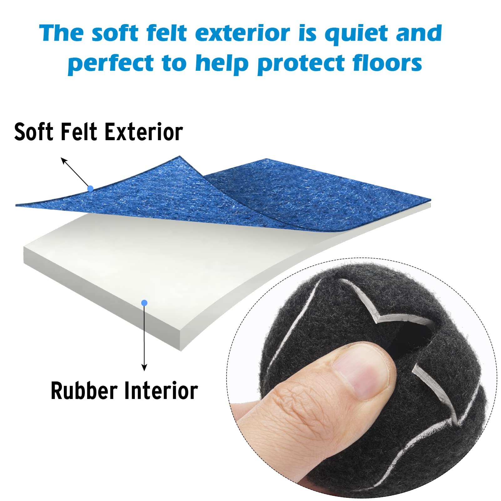 Pre-cut Tennis Balls for Stand Legs - 8 Pack - Grip Support Store