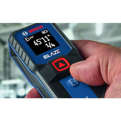 BOSCH 100 Ft Blaze Laser Distance Measure, Includes 2 AA Batteries - Grip Support Store