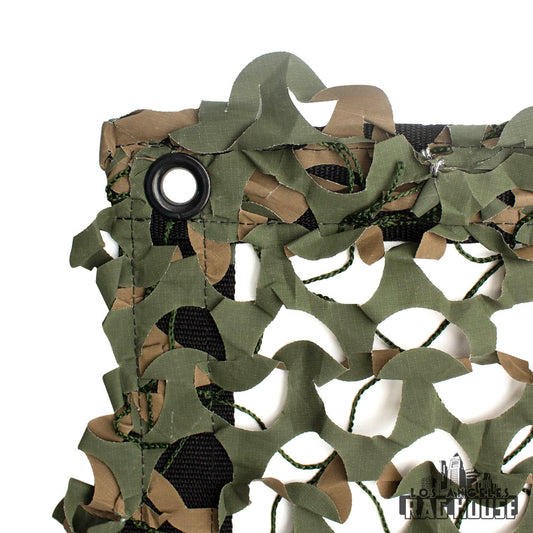 Camo Net Green by LA Rag House - green camo net fabric