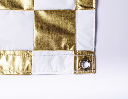 Checkerboard Bounce Gold/White - Grip Support Store