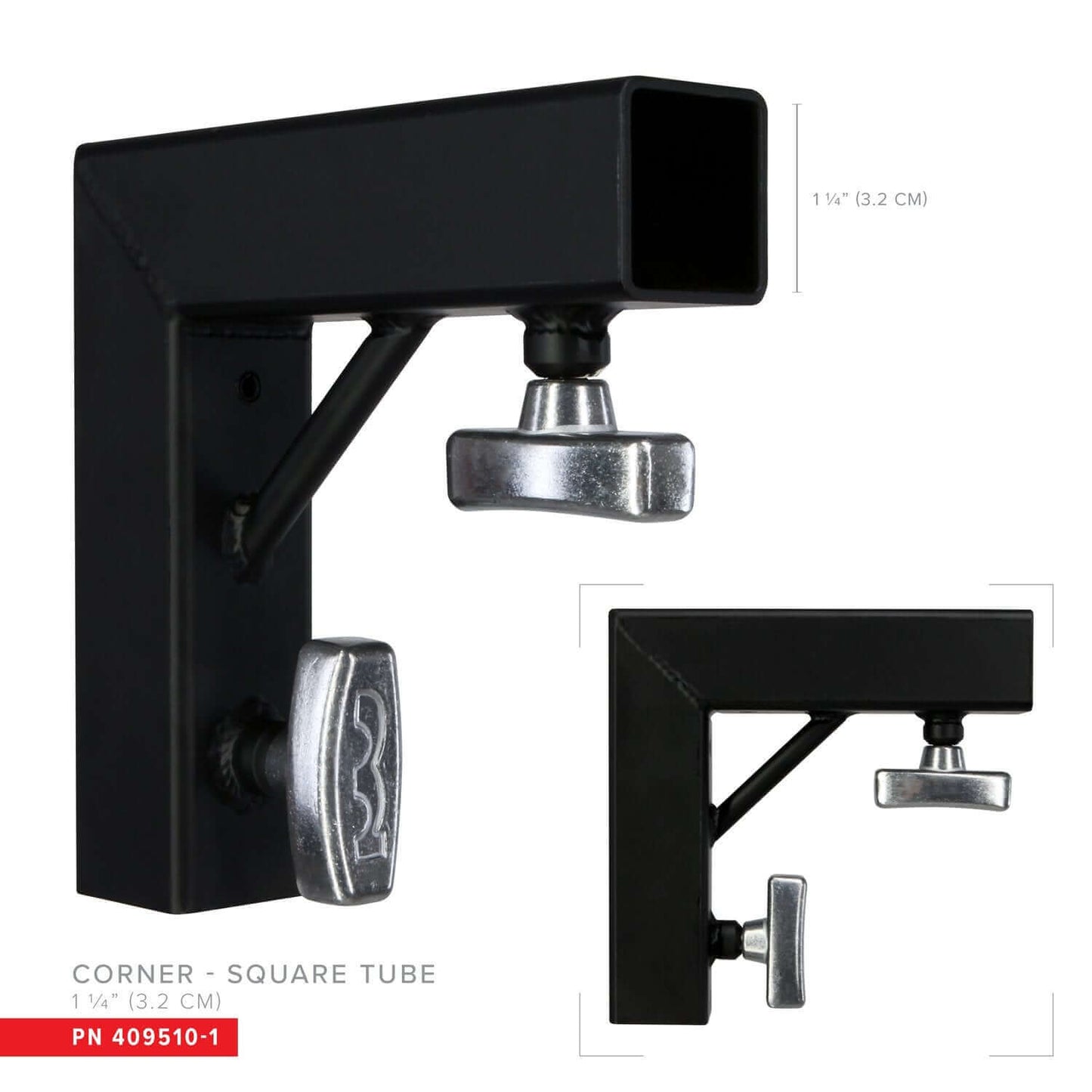 Corner for 1-1/4" Square Tube - Grip Support Store