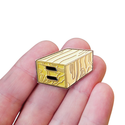Apple Box Enamel Pin - Grip Support Store