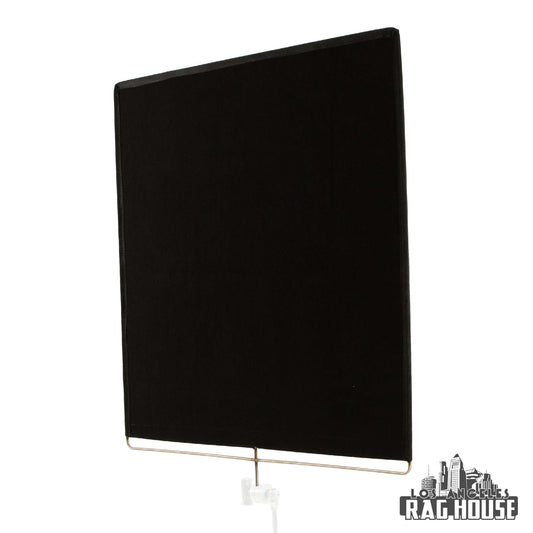 48"x48" Solid Black Flag Cutter by LA Rag House - solid black 4x4 flag
