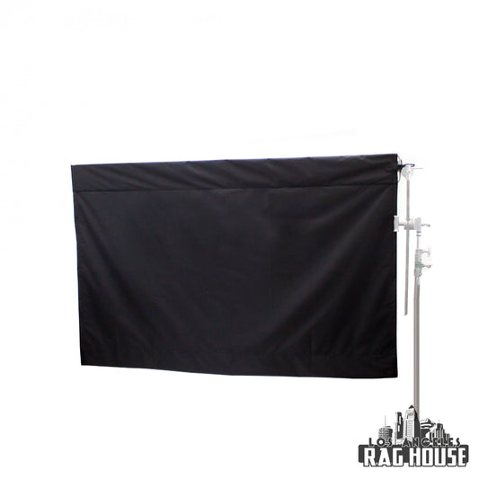 White Bounce B/W Wag Flag Cover Roll-Out by LA Rag House - cover rolled out on wag flag frame