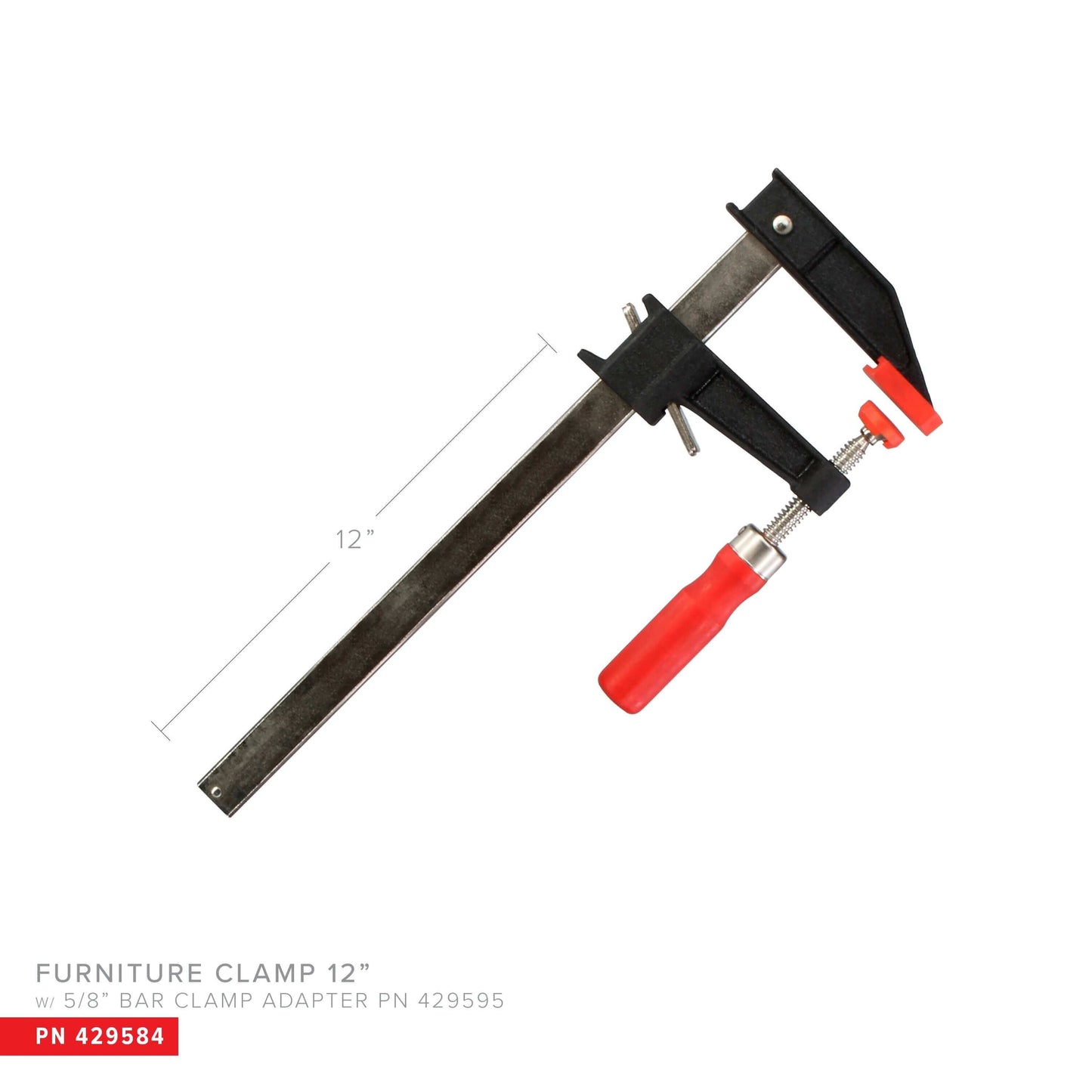 Furniture Clamps with 5/8" Bar Clamp Adapter 6"-36" lengths - Grip Support Store