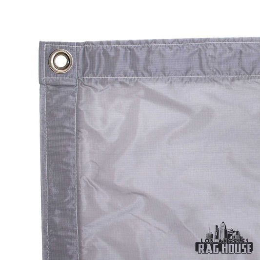 1/2 Grid Silent 7% Grey by LA Rag House - grey grid cloth diffusion