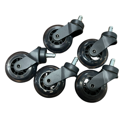 Silent Office Chairs Wheels - 5 Pack - Grip Support Store