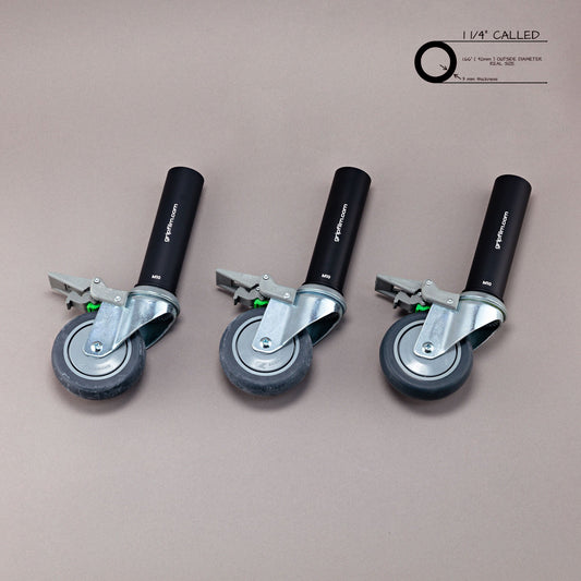 1"1/4 (CALLED) 42mm STARTER PIN WITH 100mm (4") WHEELS SET - Grip Support Store