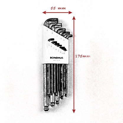 ALLEN KEY INCH STUBBY SET - Grip Support Store