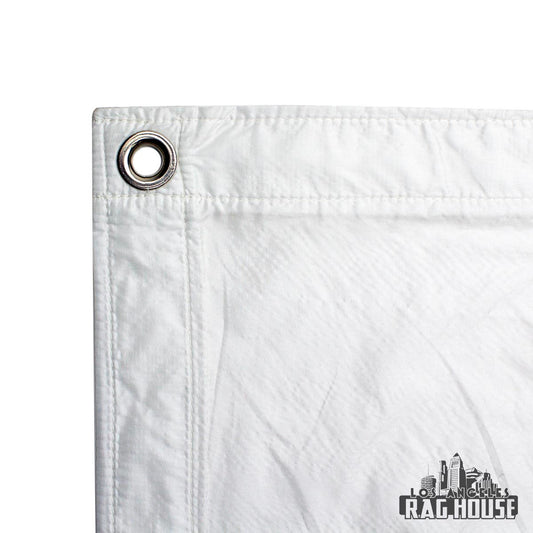 1/2 Grid Silent White by LA Rag House - white grid cloth diffusion
