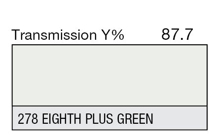 Lee Filters 278 1/8 Plus Green - 48" x 25' Roll - Grip Support Store