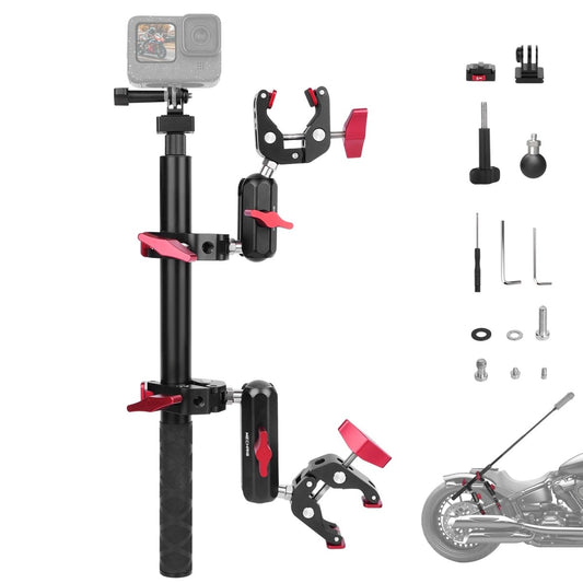 Mechrig Adjustable Camera Mount with 5-Section Pole and Four Super Clamps - Grip Support Store