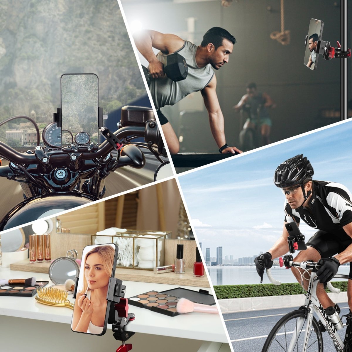 Mechrig Quick-Release 360° Ball Head Phone Mount with Super Clamp - Grip Support Store