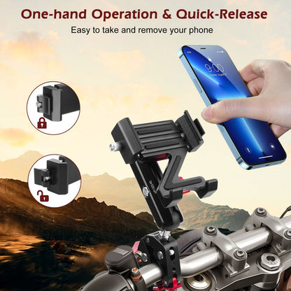 Mechrig Quick-Release Phone Mount with 360° Ball Head and Super Clamp - Grip Support Store