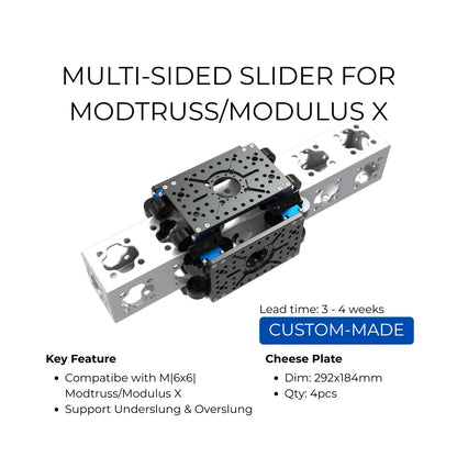 Multi-Sided Slider for Modtruss / Modulus X - camera slider on modular truss