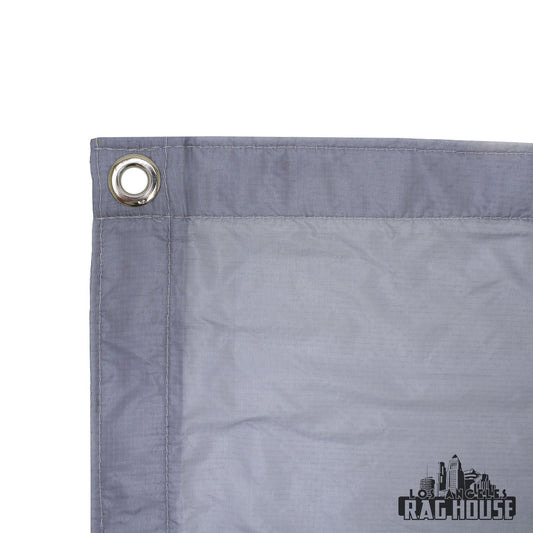 1/4 Grid Silent 7% Grey by LA Rag House - grey grid cloth diffusion