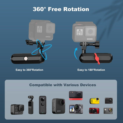 Mechrig Rearview Mirror Angled Aluminum Alloy Action Camera Mount - Grip Support Store