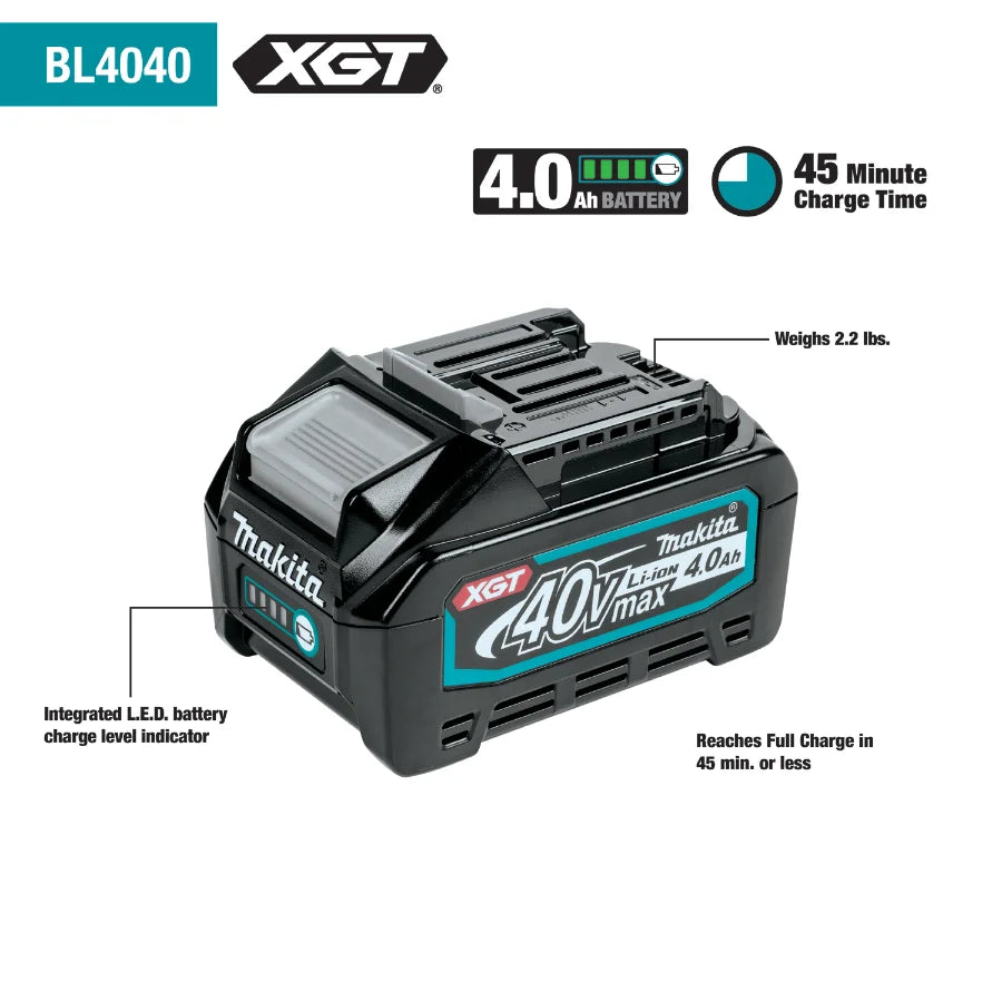 Makita GRJ02M1 40V max XGT® Brushless Cordless AVT® Orbital Recipro Saw Kit (4.0Ah) - Grip Support Store