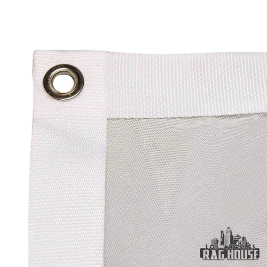 Single Scrim White by LA Rag House - white single scrim fabric