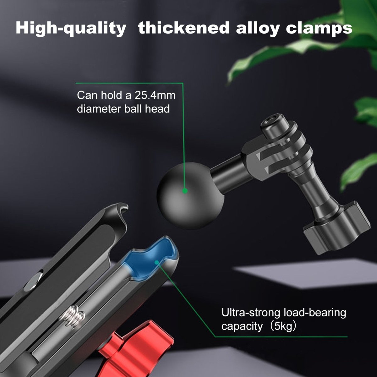 Mechrig Super Clamp Aluminum Alloy Riding Action Camera Mount - Grip Support Store