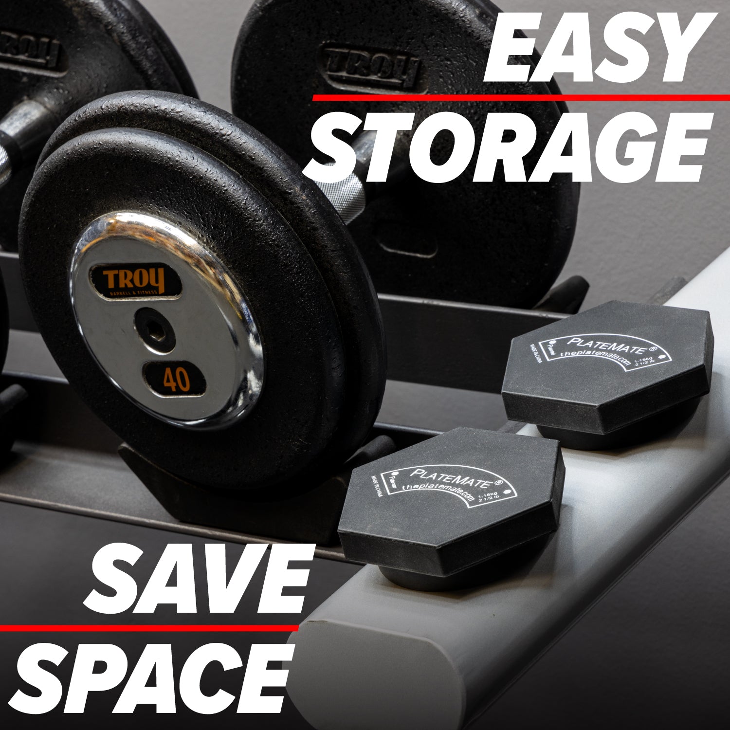 2.5 lb Hex PlateMate (Pair) - Grip Support Store