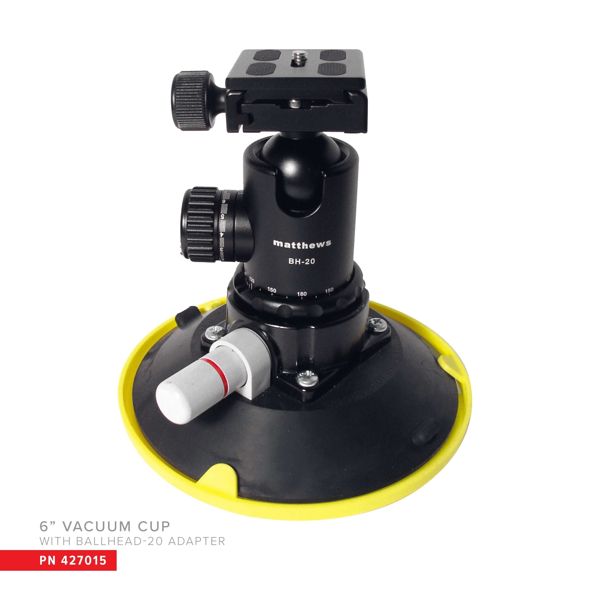 Ball Head Assembly w/Vacuum Cup - Grip Support Store