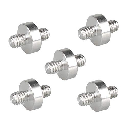 1/4"-20 Male to 1/4"-20 Male Thread Double-Ended Screw Adapter (5 Pieces) - Grip Support Store