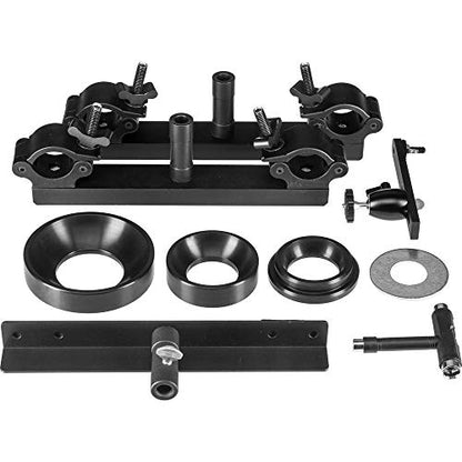 Dana Dolly Universal Rental Kit, Includes 2X Universal Track Ends, Center Support, 75mm, 100mm, 150 Bowl Adapter, 3" Washer, T-Tool, Monitor Mount & Flight Case - Grip Support Store