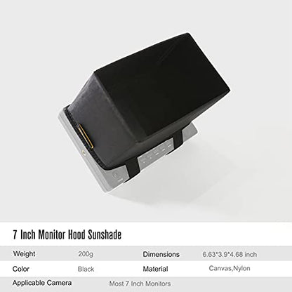 7" Inch LCD Monitor Hood Shade - Grip Support Store