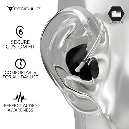 Custom Molded Thermo-Fit Earpieces Designed for Clear Acoustic Tube Radios (Awareness) - Grip Support Store