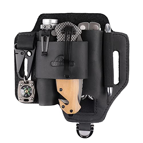 Black Leather Multitool Pouch - Grip Support Store