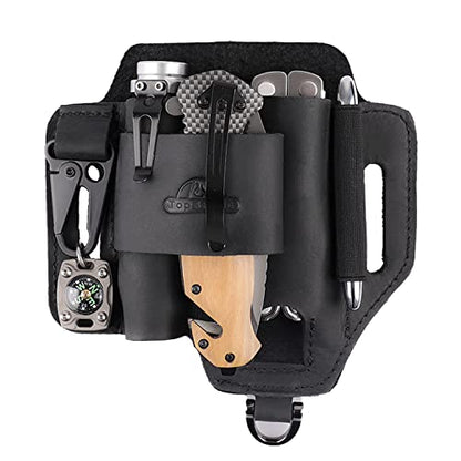 Black Leather Multitool Pouch - Grip Support Store