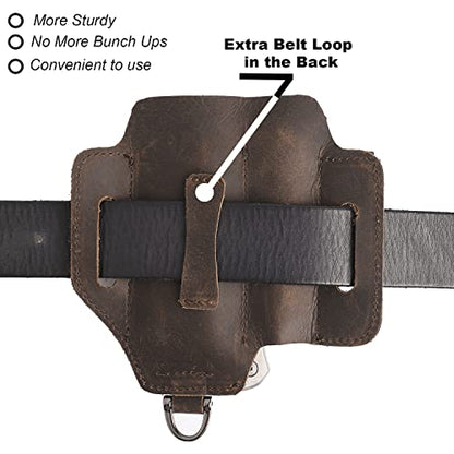 Brown Leather Multitool Pouch - Grip Support Store