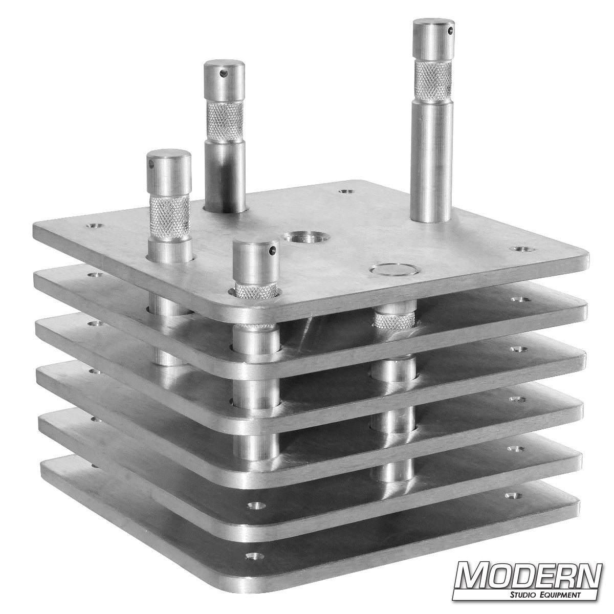 6" x 6" Stacking Plates (Set of 6) with 5/8" Baby Pins - Grip Support Store