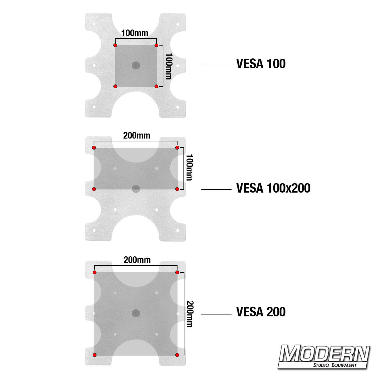 Super VESA 200 with Swivel Monitor Mount - Grip Support Store