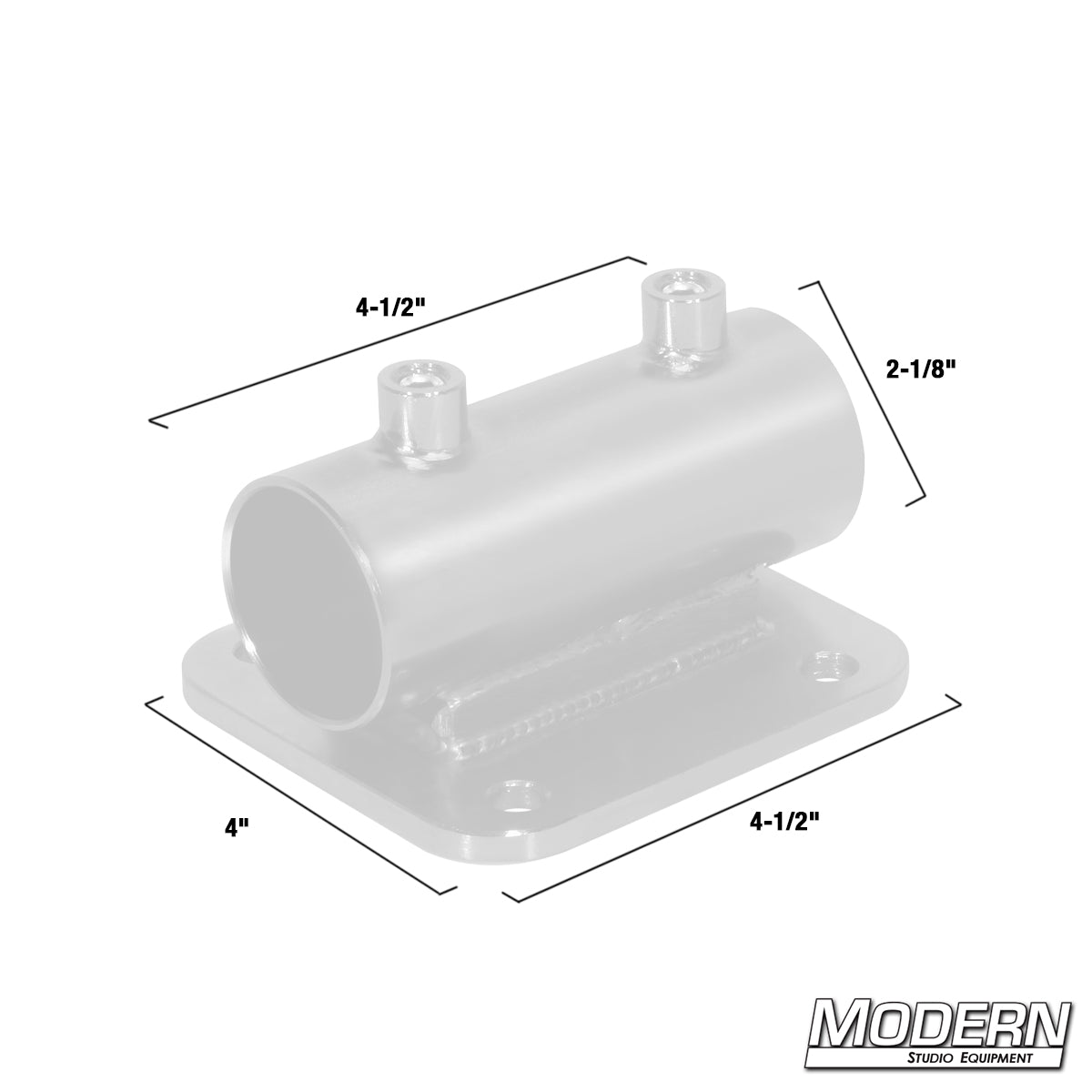 Horizontal Receiver with Flat Plate for 1-1/2" Speed-Rail® - Grip Support Store
