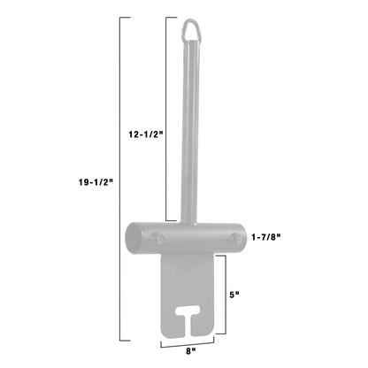 Center Post with Ear for Pipe Boom Kit for 1-1/4" Speed-Rail® - Grip Support Store
