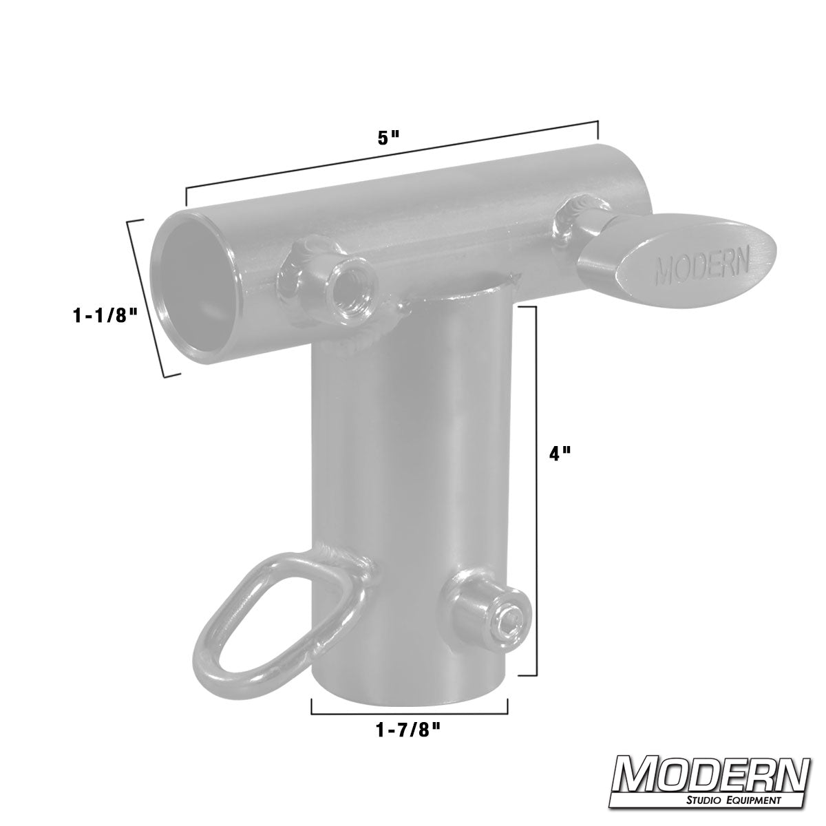 Rear Receiver with Junior Receiver for Pipe Boom Kit for 1-1/4" Speed-Rail® - Grip Support Store